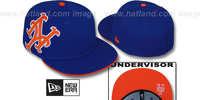 Mets 'SIDEWINGER' Royal Fitted Hat by New Era