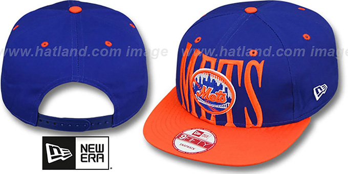 Mets 'STEP-ABOVE SNAPBACK' Royal-Orange Hat by New Era