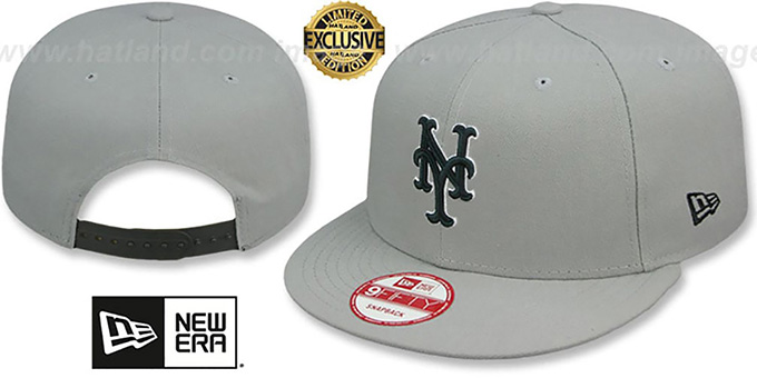 Mets 'TEAM-BASIC SNAPBACK' Grey-Black Hat by New Era