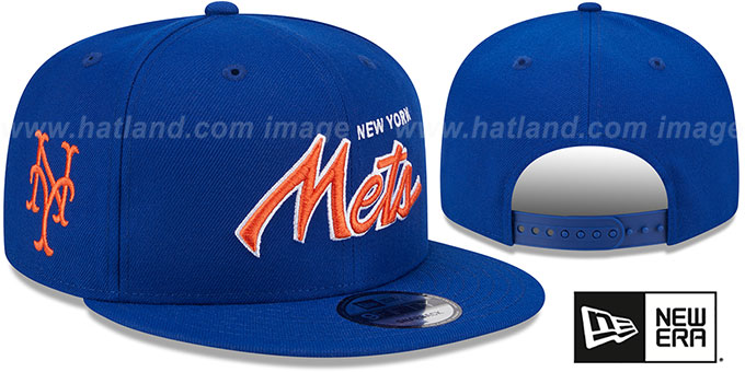 Mets 'TEAM-SCRIPT SNAPBACK' Royal Hat by New Era