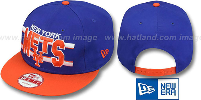 Mets 'WORDSTRIPE SNAPBACK' Royal-Orange Hat by New Era