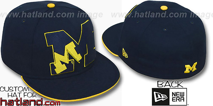 Michigan 'INSIDER BIG-ONE' Navy Fitted Hat by New Era