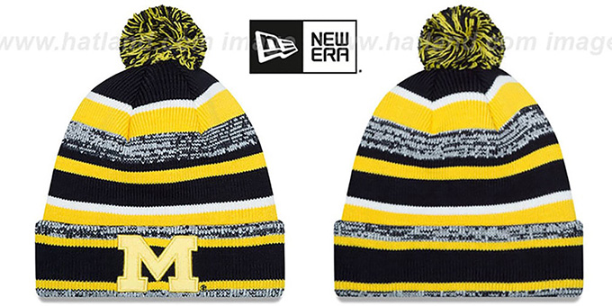 Michigan 'NCAA-STADIUM' Knit Beanie Hat by New Era