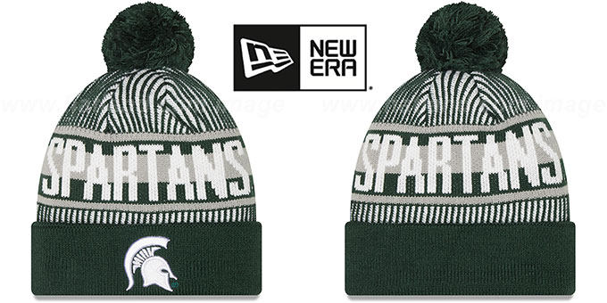 Michigan State 'STRIPED' Knit Beanie Hat by New Era