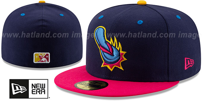 Missions 'COPA' Navy-Fuschia Fitted Hat by New Era