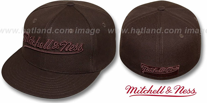 Mitchell and Ness 'BROWNOUT' Fitted Hat