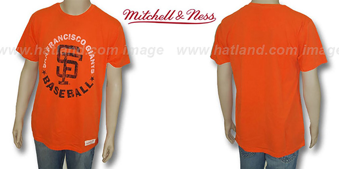 Mitchell & Ness SF Giants 'Fan Vintage' Orange T-Shirt