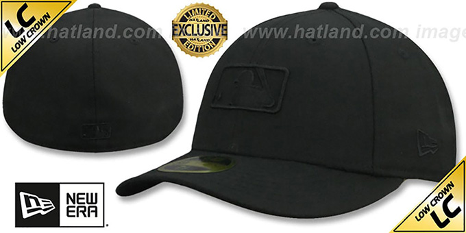 MLB 'LOW-CROWN BLACKOUT UMPIRE' Black Hat by New Era