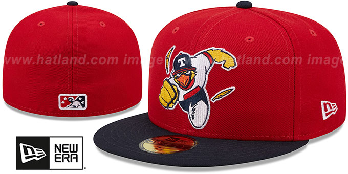 Mud Hens 'MILB MARVEL DEFENDERS' Red-BlackFitted Hat by New Era