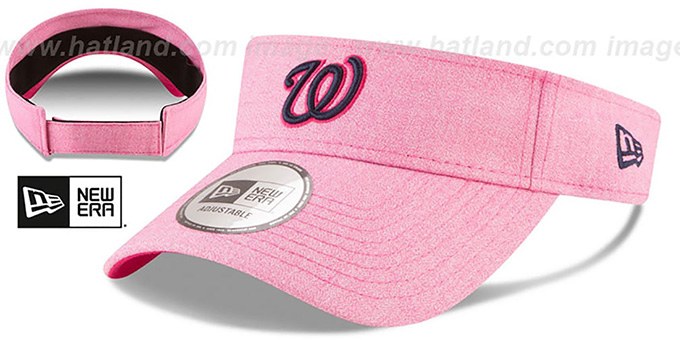 Nationals '2018 MOTHERS DAY VISOR' Heather Pink by New Era