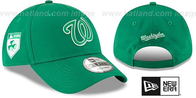 Nationals 2018 'ST PATRICKS DAY' 940 STRAPBACK Hat by New Era