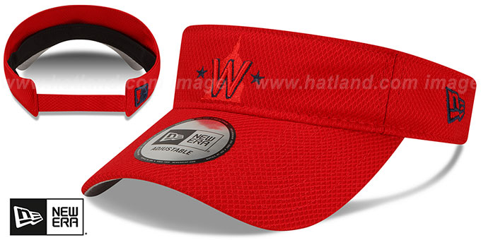 Nationals 2022 'BATTING PRACTICE VISOR' Red by New Era