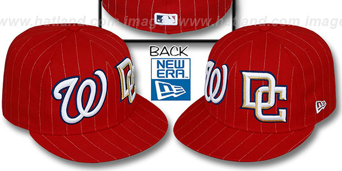 Nationals 'BIG-ONE DOUBLE WHAMMY' Red-White Fitted Hat