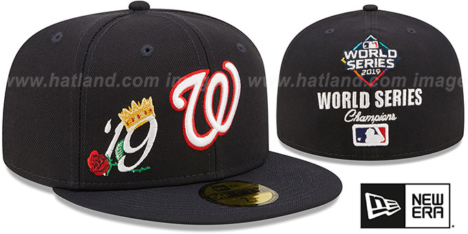 Nationals 'CROWN CHAMPS' Navy Fitted Hat by New Era