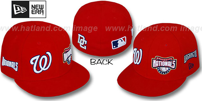 Nationals 'EVOLUTION' Fitted Hat by New Era - red