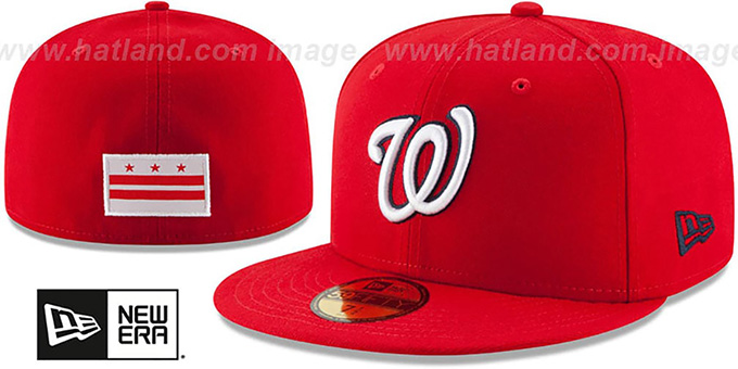 Nationals 'STATE STARE' Red Fitted Hat by New Era