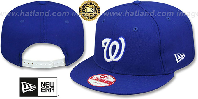 Nationals 'TEAM-BASIC SNAPBACK' Royal-White Hat by New Era