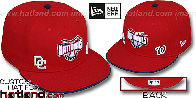 Nationals 'TRIPLE THREAT' Red Fitted Hat by New Era