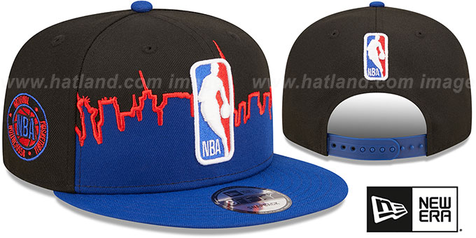 NBA 'SKYLINE TIP OFF SNAPBACK' Black-Royal Hat by New Era