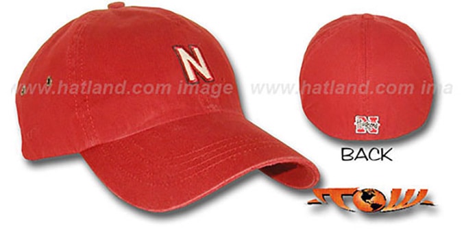 Nebraska 'RUGGED' Fitted hat by Top Of The World