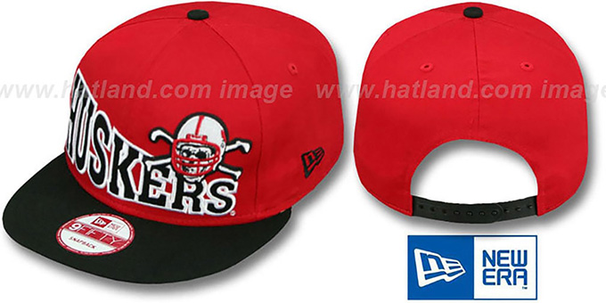 Nebraska 'STOKED SNAPBACK' Red-Black Hat by New Era