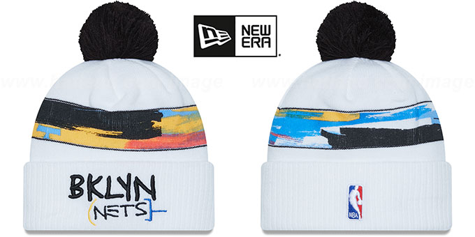 Nets '22-23 CITY-EDITION' Knit Beanie Hat by New Era