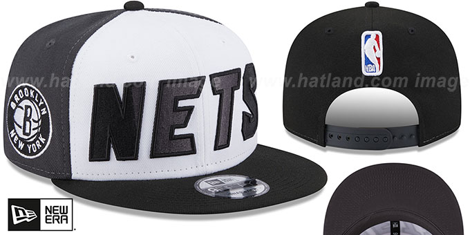 Nets 'COLOR BLOCK BACK HALF SNAPBACK' Hat by New Era