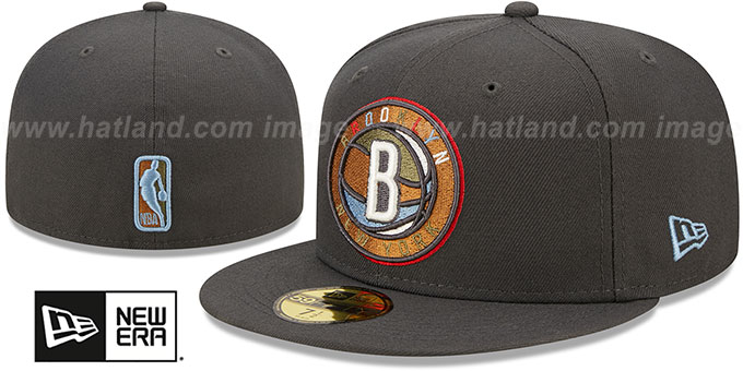 Nets 'COLOR PACK MULTI' Charcoal Fitted Hat by New Era