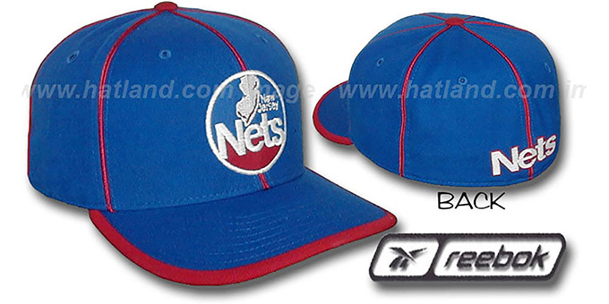 Nets HW 'WILDSIDE' Fitted Hat by Reebok - royal