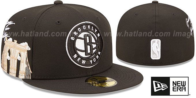 Nets 'SIDE-CITY ICON' Black Hat by New Era