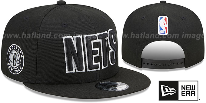 Nets 'STATEMENT SNAPBACK' Black Hat by New Era