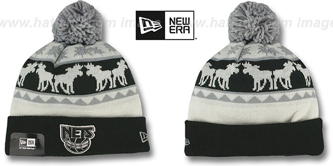 Nets 'THE-MOOSER' Knit Beanie Hat by New Era