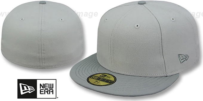 New Era '2T 59FIFTY-BLANK' Grey-Grey Fitted Hat