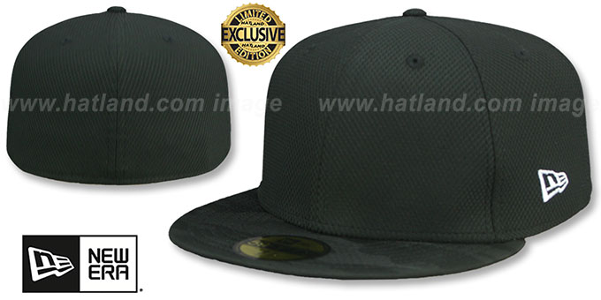 New Era '2T DIAMOND TECH 59FIFTY-BLANK' Black-Camo Fitted Hat