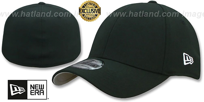 New Era '39THIRTY-BLANK' Black Flex Fitted Hat