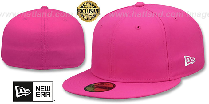 New Era '59FIFTY-BLANK' Beetroot Fitted Hat