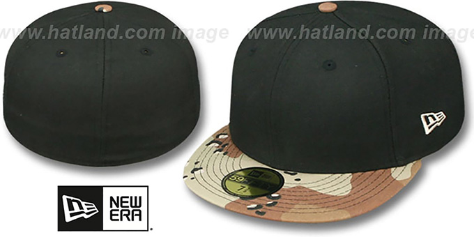 New Era '59FIFTY-BLANK' Black-Desert Storm Fitted Hat