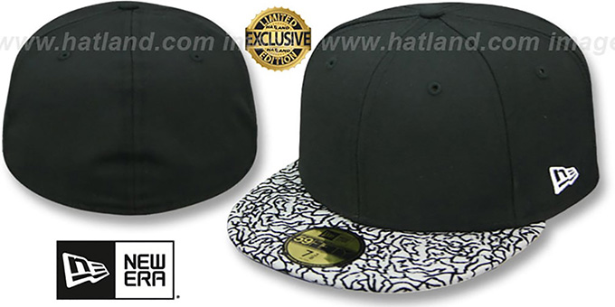 New Era '59FIFTY-BLANK' Black-Grey Elephant Fitted Hat