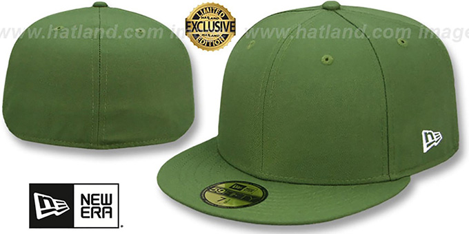 New Era '59FIFTY-BLANK' Rifle Green Fitted Hat