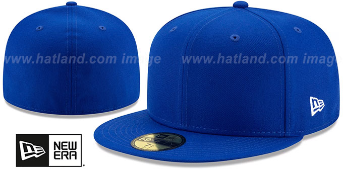 New Era '59FIFTY-BLANK' Solid Royal Fitted Hat