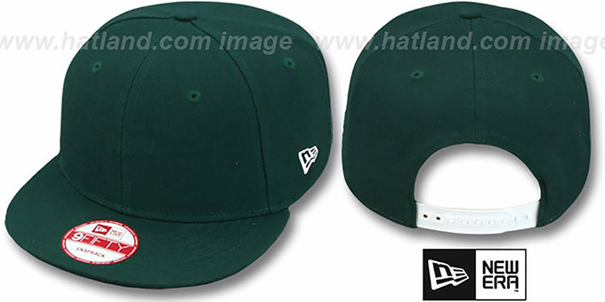 New Era 'BLANK SNAPBACK' Dark Green Adjustable Hat