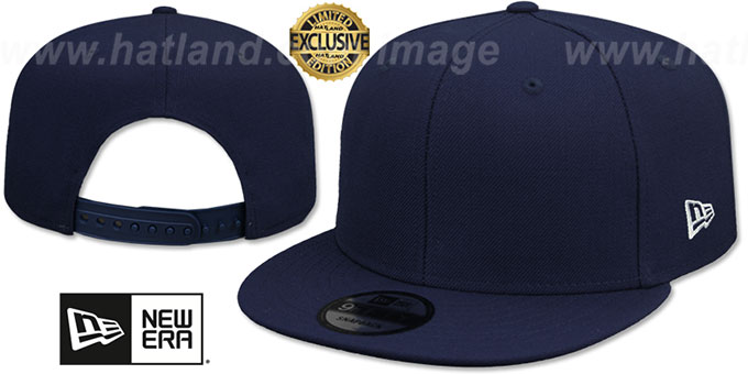 New Era 'BLANK SNAPBACK' Dark Navy Adjustable Hat