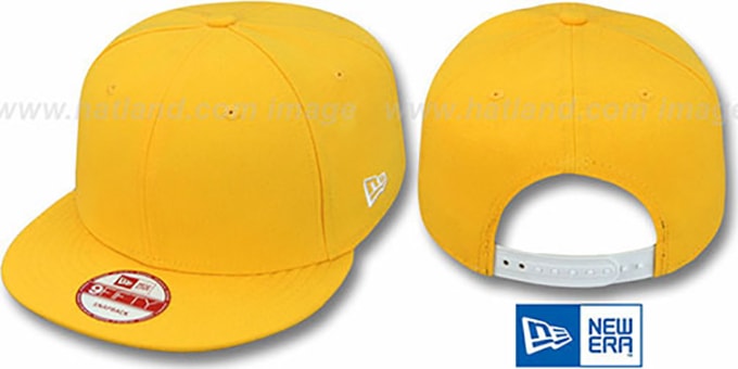 New Era 'BLANK SNAPBACK' Gold Adjustable Hat