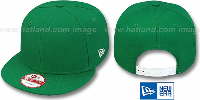 New Era 'BLANK SNAPBACK' Kelly Green Adjustable Hat