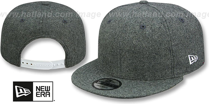 New Era 'BLANK SNAPBACK' Melton Grey Adjustable Hat