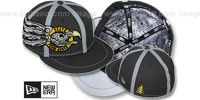 New Era 'DEATH FROM ABOVE' Grey Fitted Hat