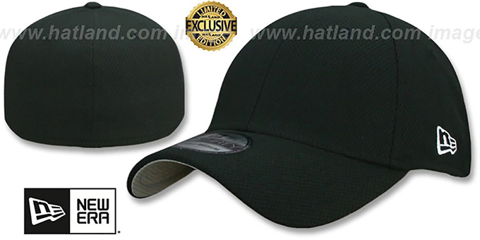 New Era DIAMOND TECH '39THIRTY-BLANK' Black Flex Fitted Hat