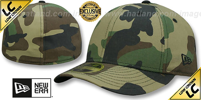 New Era 'LOW-CROWN 59FIFTY-BLANK' Army Camo Fitted Hat