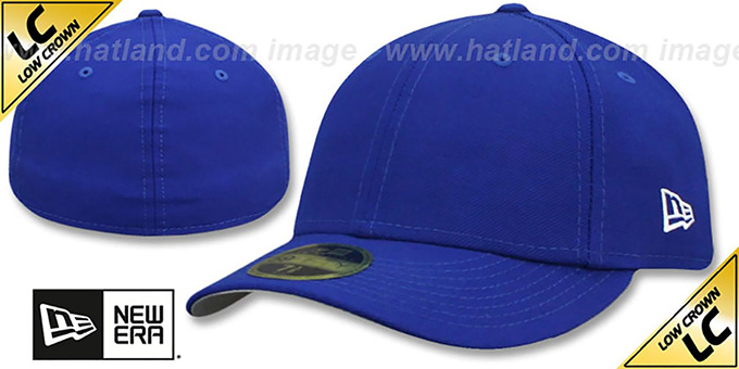 New Era 'LOW-CROWN 59FIFTY-BLANK' Royal Fitted Hat