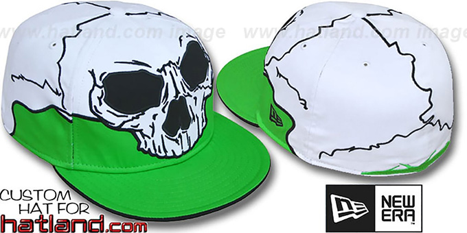 New Era 'MR SOCKETS' Lime-White Fitted Hat